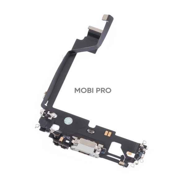 Шлейф для iPhone 12 Pro Max на системный разъем/микрофон Белый - OR
