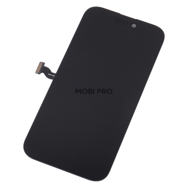 Дисплей для iPhone 14 Pro (A2891) в сборе с тачскрином Черный - (Soft OLED, Full HD, 120 Гц) (площадка под IC)