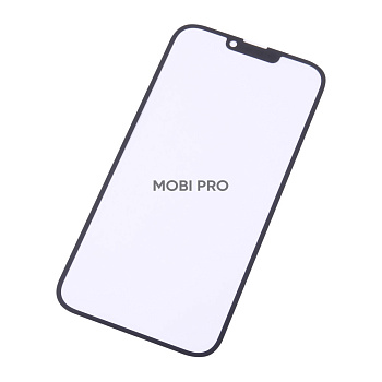 Стекло для переклейки iPhone 14 Plus в сборе с OCA пленкой Черный - OR (Mitsubishi)