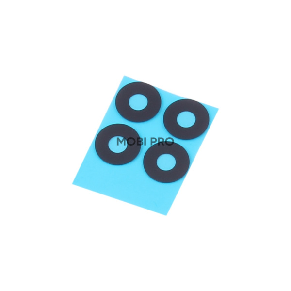 Стекло камеры для Huawei Honor X8 4G (TFY-LX1) (комплект 4 шт.) Черный