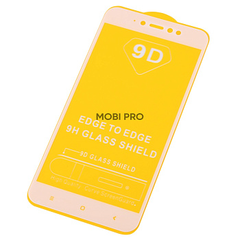 Защитное стекло "Полное покрытие" для Xiaomi Redmi Note 5A Prime/5A Белый