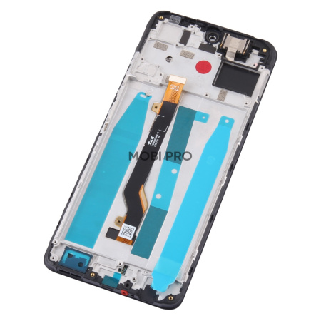 Дисплей для Tecno Pova 3 (LF7n) модуль с рамкой Черный - OR