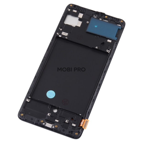 Дисплей для Samsung Galaxy A71 (A715F) модуль с рамкой Черный - (In-Cell)