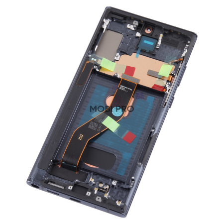 Дисплей для Samsung Galaxy Note 10+ (N975F) модуль с рамкой Черный - (OLED) (Full Size)