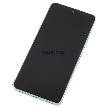 Дисплей для Xiaomi Redmi Note 13 4G (23129RAA4G/23124RA7EO/23129RA5FL) модуль с рамкой Зеленый - (In-Cell)