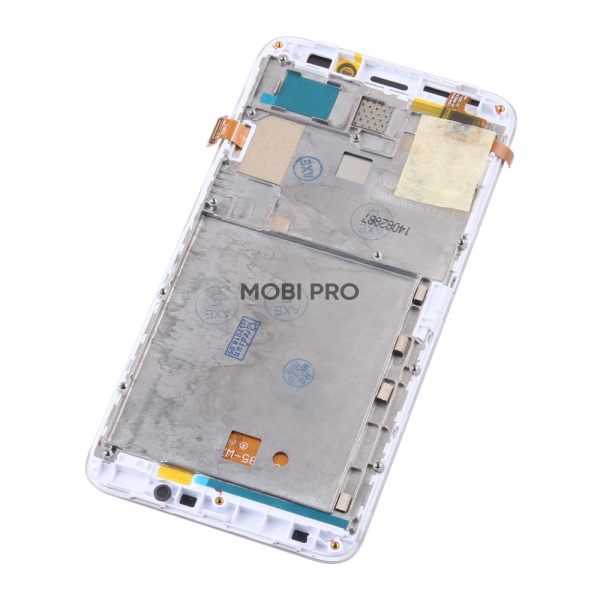 Дисплей для Lenovo A606 модуль с рамкой Белый - Оптима