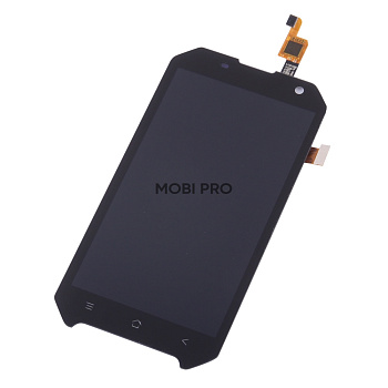 Дисплей для Blackview BV6000 в сборе с тачскрином Черный - Оптима