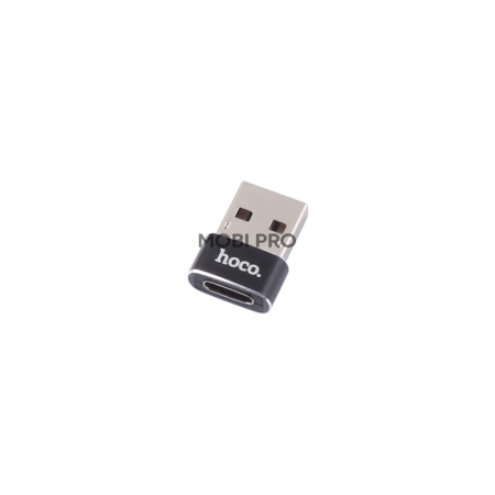Адаптер USB - Type-C Hoco UA6 Черный