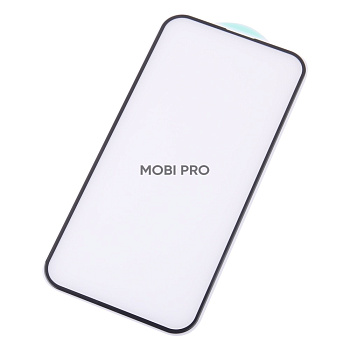 Защитное стекло "Премиум" для iPhone 14 Pro Max Черный (Закалённое+, полное покрытие)