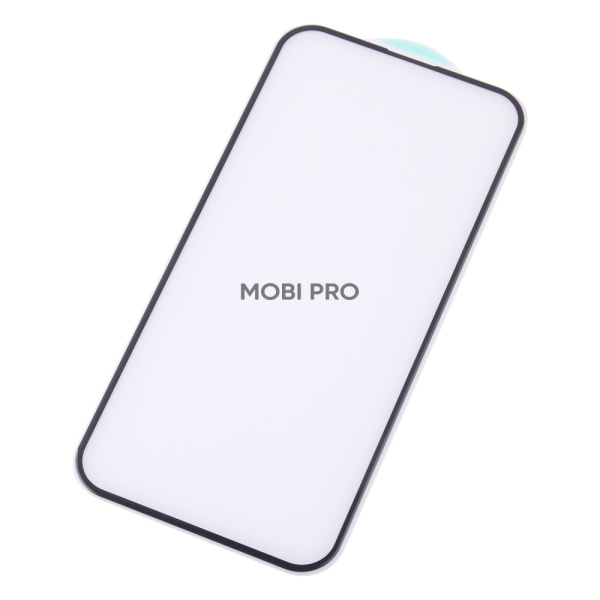 Защитное стекло "Премиум" для iPhone 14 Pro Max Черный (Закалённое+, полное покрытие)