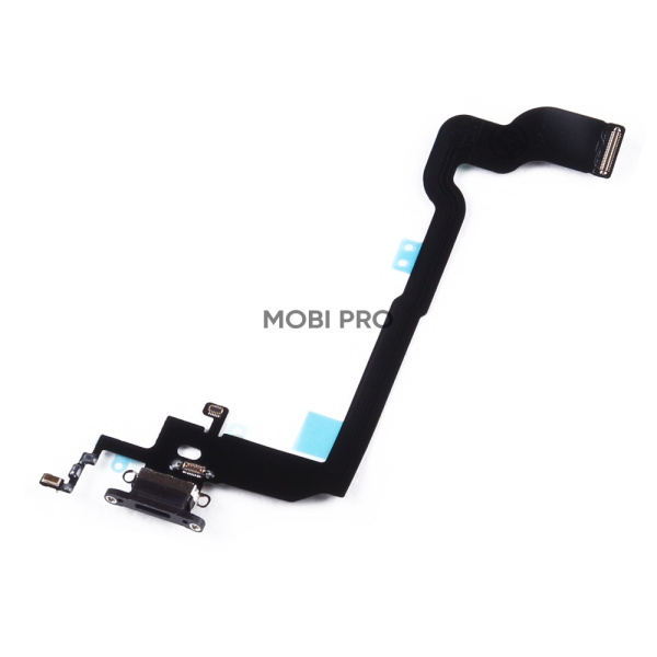 Шлейф для iPhone X (A1865/A1901) на системный разъем/микрофон Черный