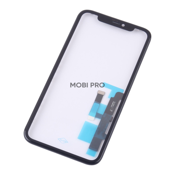 Стекло для переклейки iPhone 11 в сборе с тачскрином и OCA пленкой Черный - OR (Mitsubishi)