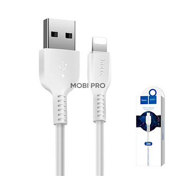 Кабель USB - Lightning Hoco X20 (2А, 3 м) Белый