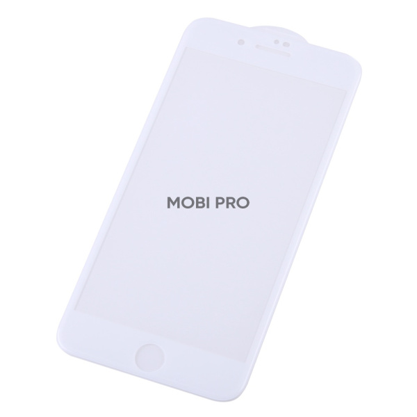 Защитное стекло "Премиум" для iPhone 7 Plus/8 Plus Белый (Закалённое+, полное покрытие)