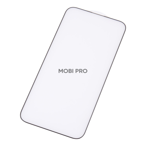 Защитное стекло "Матовое" для iPhone 15 Pro Max Черный (Закалённое, полное покрытие)