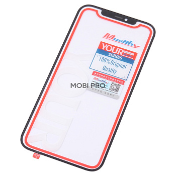 Стекло для переклейки MUSTTBY iPhone 12 Pro Max в сборе с OCA 100% Черный