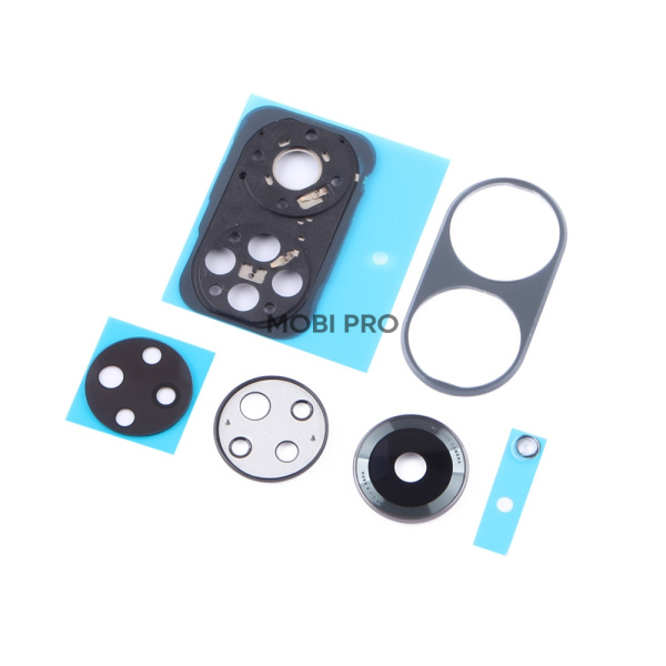 Стекло камеры для Huawei Honor 50/50 Pro (NTH-NX9)  в сборе с рамкой Черный