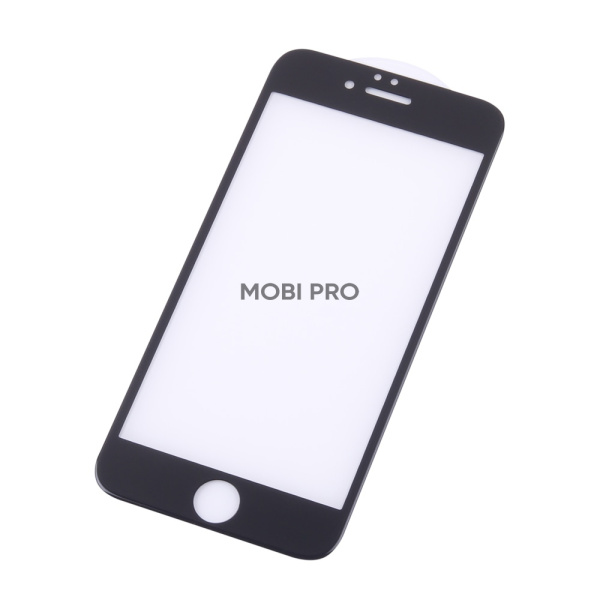 Защитное стекло "Премиум" для iPhone 6/6S Черный (Закалённое+, полное покрытие)