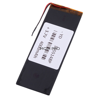 Аккумулятор универсальный 3555148p 3,7v Li-Pol 4000 mAh (3.5*55*148 mm)