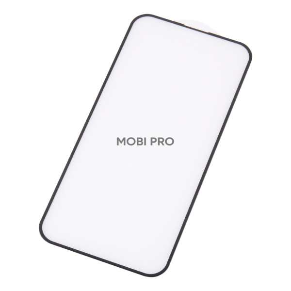 Защитное стекло "Матовое" для iPhone 16 Plus Черный (Закалённое, полное покрытие)